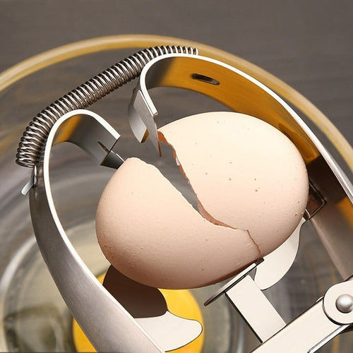 Stainless Steel Egg Opener | 3‑Second Eggshell Cutter for All Egg Sizes