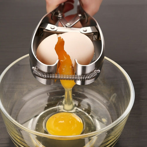 Stainless Steel Egg Opener | 3‑Second Eggshell Cutter for All Egg Sizes