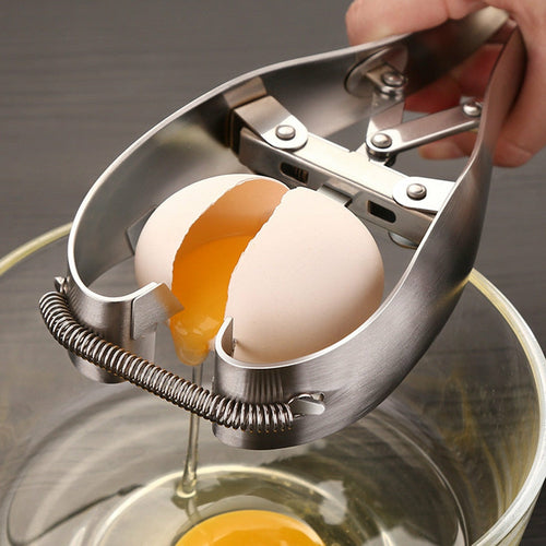Stainless Steel Egg Opener | 3‑Second Eggshell Cutter for All Egg Sizes