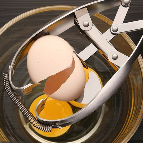 Stainless Steel Egg Opener | 3‑Second Eggshell Cutter for All Egg Sizes