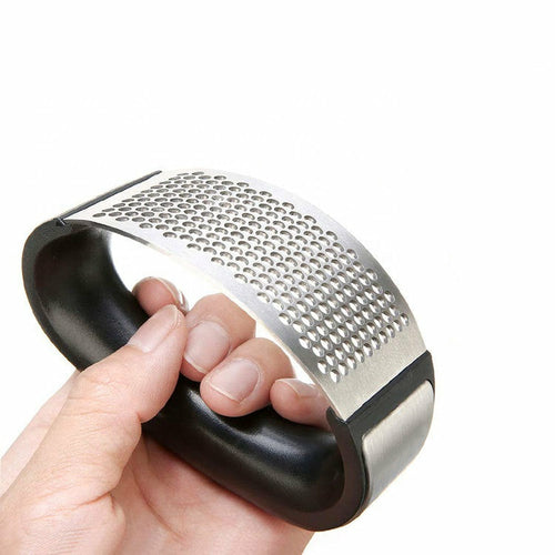 Premium Stainless Steel Rocking Garlic Press | Easy‑Crush Ergonomic Garlic Mincer