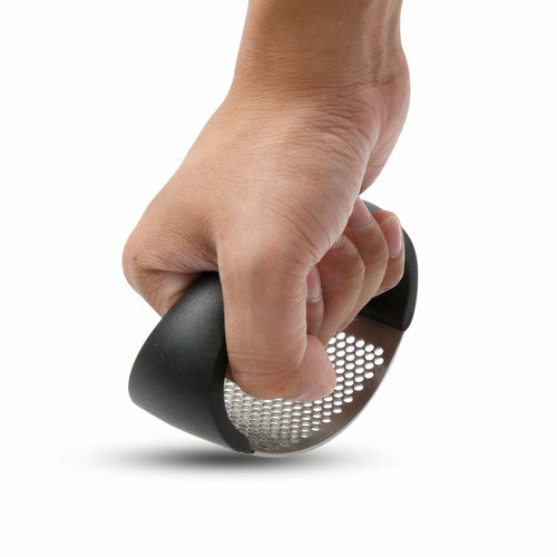 Premium Stainless Steel Rocking Garlic Press | Easy‑Crush Ergonomic Garlic Mincer