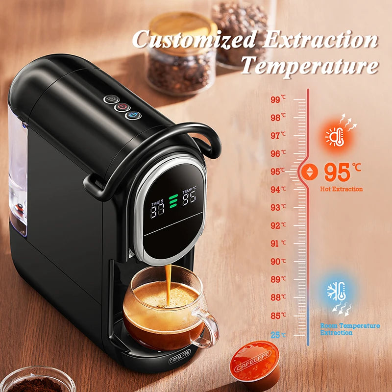 CAFELFFE 4-in-1 Coffee Machine | 19 Bar Hot & Cold Capsule Espresso Maker