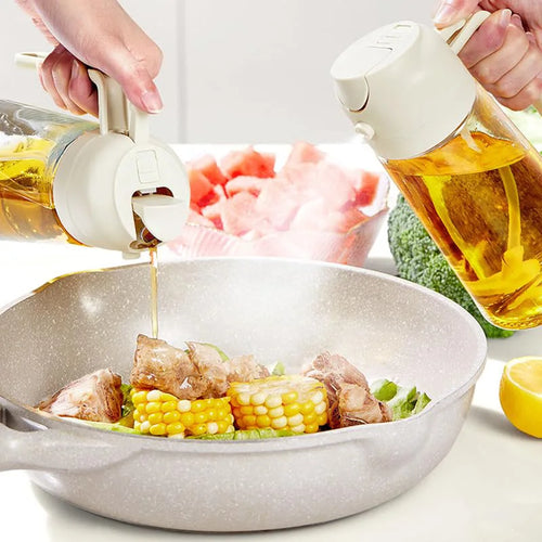 500ml Oil Sprayer & Dispenser Bottle for Air Fryer & BBQ
