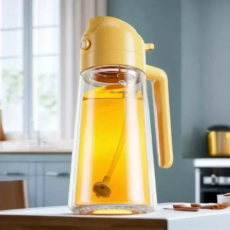 500ml Oil Sprayer & Dispenser Bottle for Air Fryer & BBQ