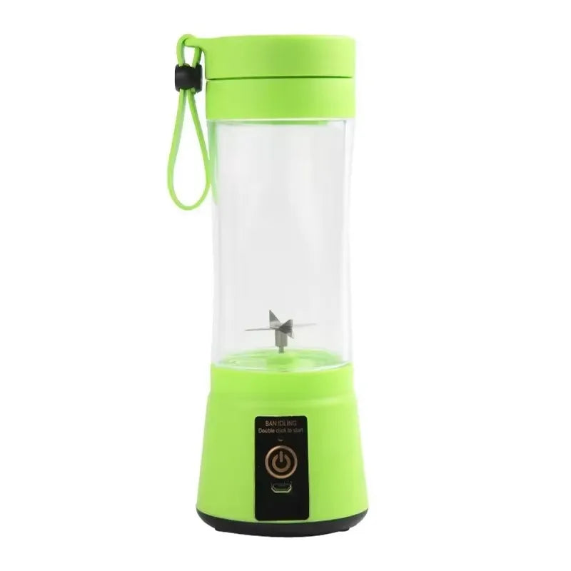 Portable Mini Electric Juicer – USB Rechargeable 6‑Blade High‑Speed Juice Cup (2000mAh, 380ml)