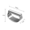 Upgraded Stainless Steel Garlic Press – Manual Garlic & Ginger Squeezer with Ergonomic Handle