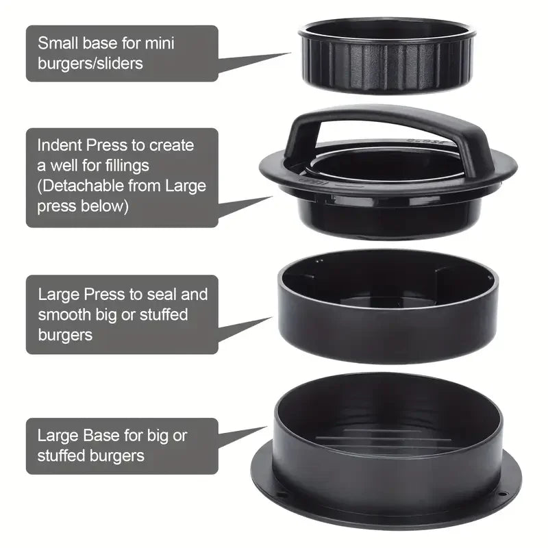 Professional Non‑Stick Burger Press Mold | Perfect Patty Maker for Beef, Chicken & Veggie Burgers
