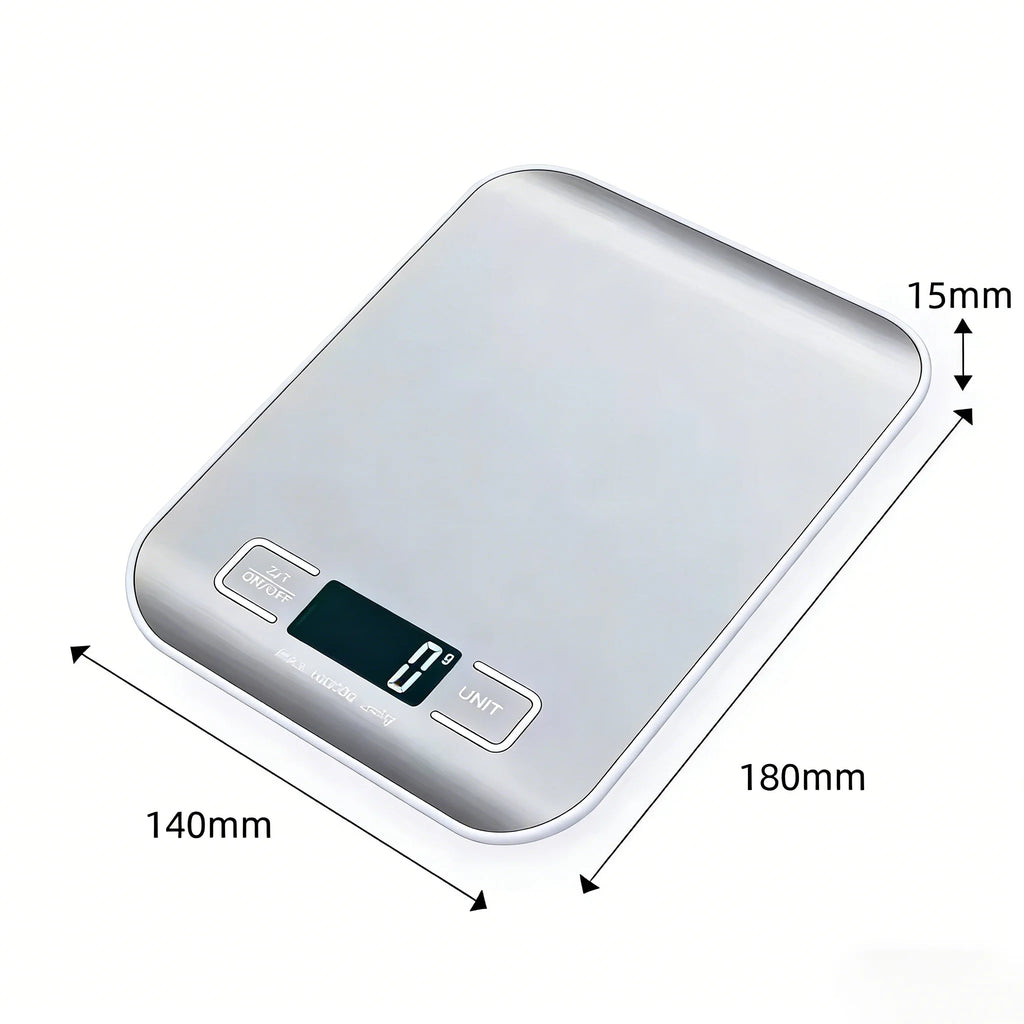 Digital Kitchen Scale 5kg/10kg | Stainless Steel Food Scale with LED Display
