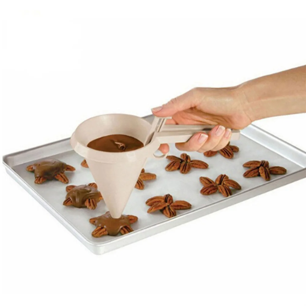 Adjustable Batter Dispenser Funnel – Food Grade Baking Funnel for Pancake, Cupcake, Cake Batter, Chocolate & Cream