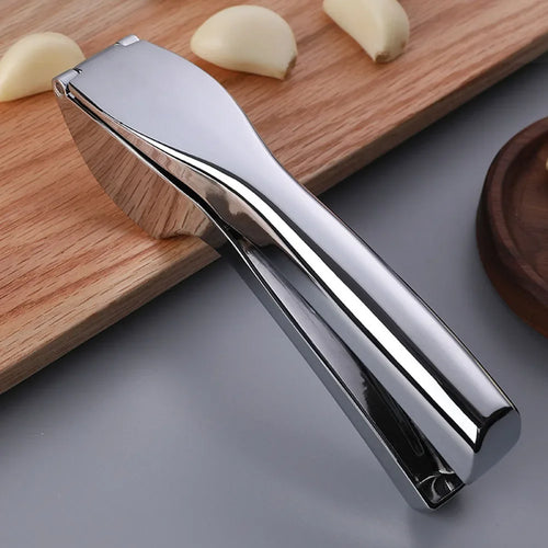 Ergonomic Garlic Press & Muddler | Anti‑Rust Zinc Alloy & Stainless Steel | Large Capacity Garlic Crusher