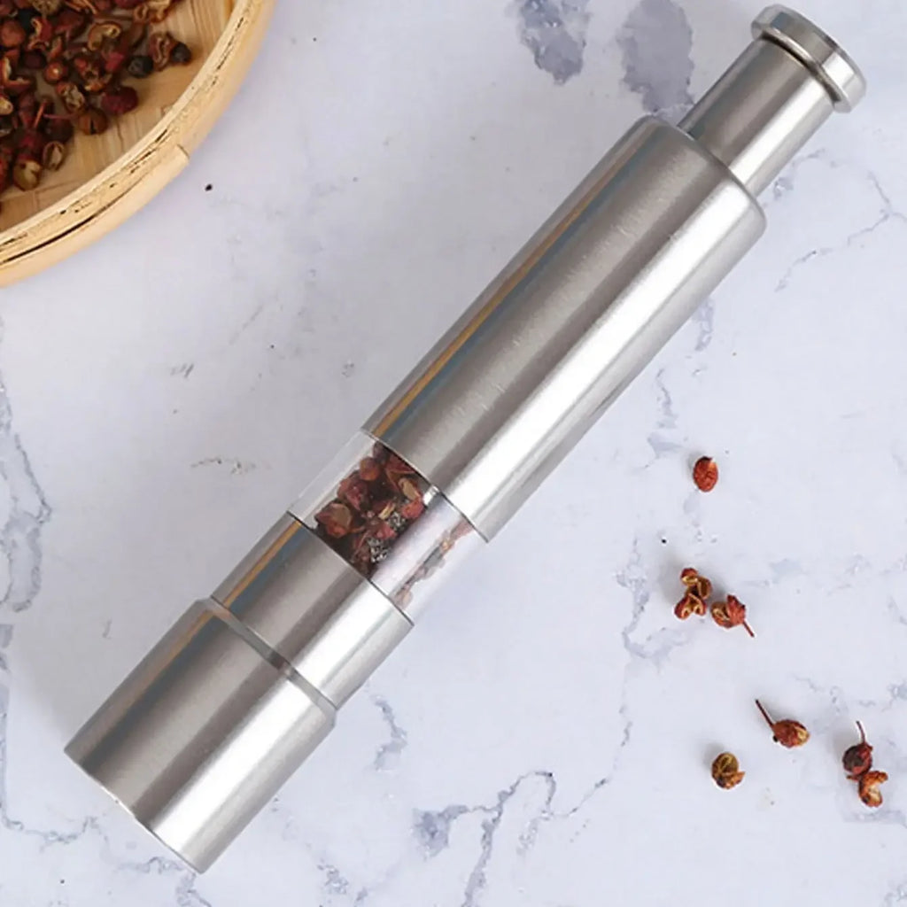Mini Stainless Steel Manual Pepper Grinder – Handheld Salt & Pepper Mill