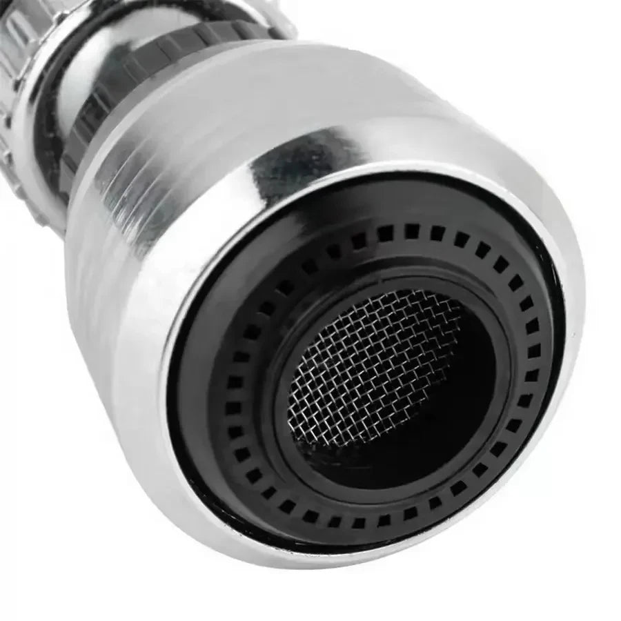 Stainless Steel Faucet Sprinkler | 360° Rotating Water‑Saving Tap Extender | Anti‑Splash Kitchen Bubbler