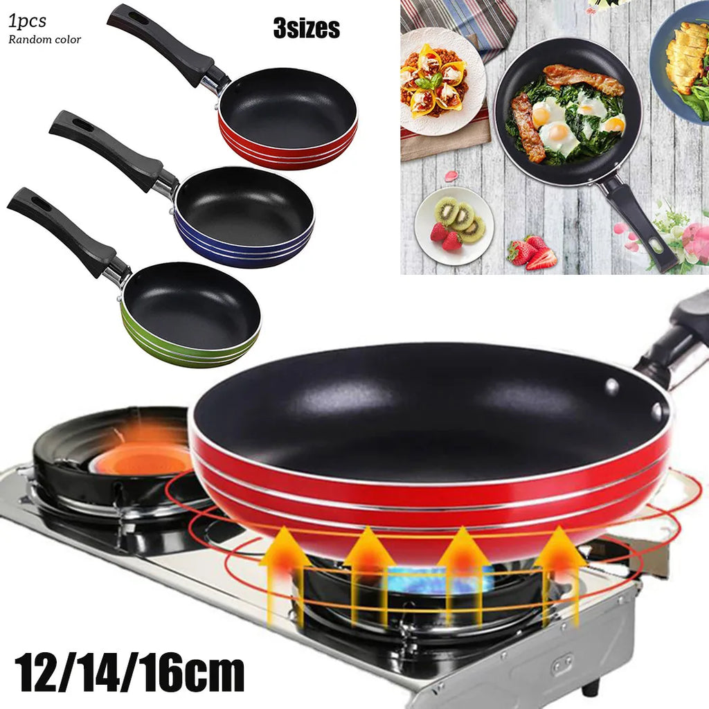 Mini Non-Stick Stainless Steel Frying Pan 12cm 14cm 16cm