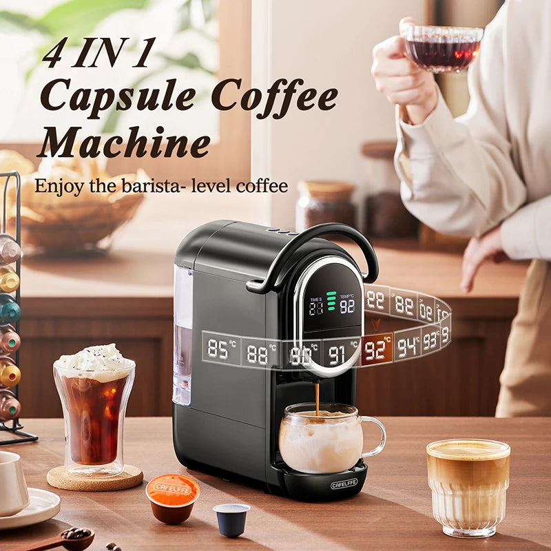 CAFELFFE 4-in-1 Coffee Machine | 19 Bar Hot & Cold Capsule Espresso Maker