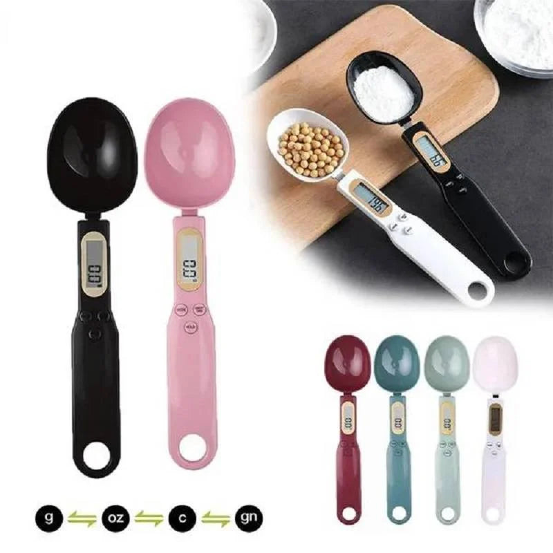 Digital Measuring Spoon Scale 500g | 0.1g Precision LED Kitchen Spoon | Milk, Coffee & Sugar Measuring Tool