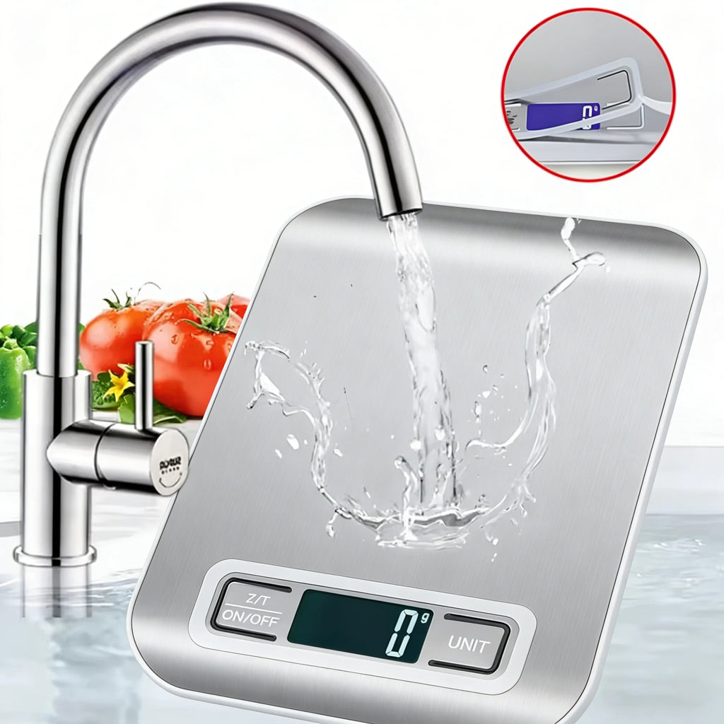 Digital Kitchen Scale 5kg/10kg | Stainless Steel Food Scale with LED Display