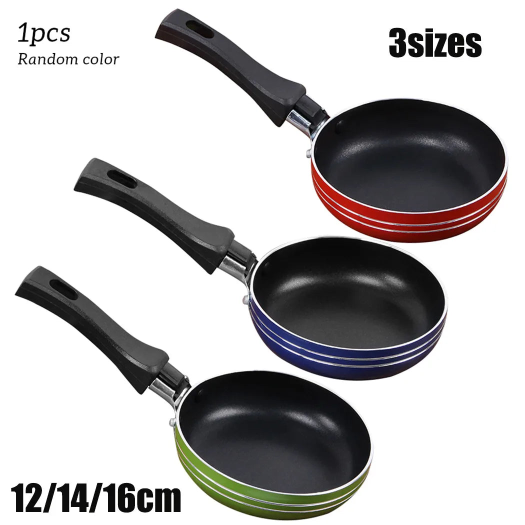 Mini Non-Stick Stainless Steel Frying Pan 12cm 14cm 16cm