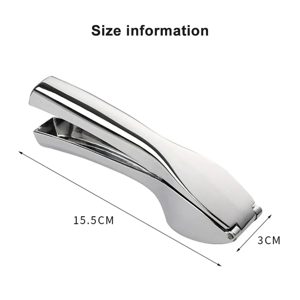 Ergonomic Garlic Press & Muddler | Anti‑Rust Zinc Alloy & Stainless Steel | Large Capacity Garlic Crusher