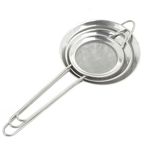 Stainless Steel 3‑in‑1 Colanders Set | Fine‑Mesh Strainers for Cooking & Baking